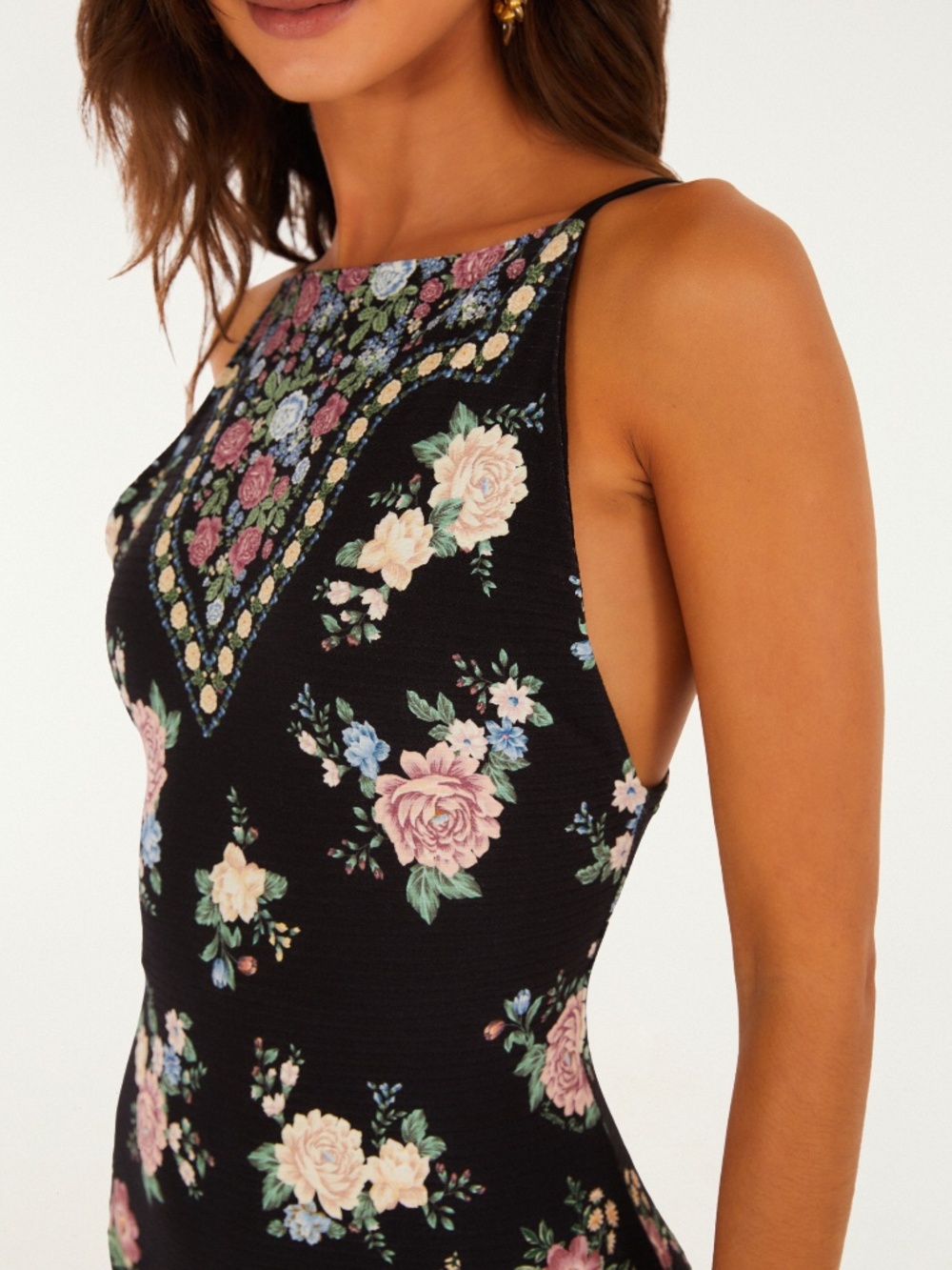 FARM Rio Romance Print  Dress - Women's Brazilian Beach Dress (Size S) - Picture 2 of 3